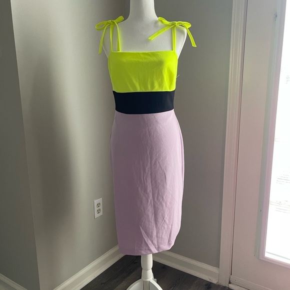 NWOT Christian Siriano Colorblock Dress​ - Picture 4 of 7